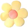 ACYOUNG Tatami, cuscino a forma di floreale, in peluche, per la cameretta dei bambini, per la casa, il divano (60 x 60 cm, giallo e rosa, a)