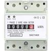 PRATYAHARA 1 PZ Elettrico Monofase Due Fili Misuratore di Energia KWh Misuratore AC 220V 100A Consumo Analogico Elettrico Wattmetro (A)