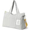Dizdvizd Borsa da Viaggio, Grande Capacità Borsa Sportiva per Donna, Piegabili Borsa Ospedale con Cerniera, Nylon Borsa Palestra Piccola, Borsa Cambio Neonato - Grigio