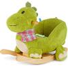 BIECO Dondolo Bambini Peluche Dino, 61 cm | Cavallo a Dondolo per Bambini | Cavalluccio per Bambini | Cavallino a Dondolo Bambini Cavalluccio a Dondolo Bambini 1 Anno Cavallo Dondolo Bimba