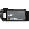 AMAZWI Videocamera Videocamera del videoregistratore 4K, Ae8 Digital Full HD Fotocamera vlogging professionale for la visione notturna a infrarossi for la registrazione vlog Videocamera digitale per vlogging