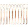 KYEQATY 10 catene da neve universali per pneumatici auto, antiscivolo, colore arancione