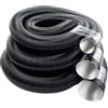 urhep Tubo flessibile for canalizzazione del condotto del riscaldatore di parcheggio da 300 cm nero compatibile con il riscaldatore Webasto Eberspacher for camper 42/60/75mm B9I4 (Size : 60mm)