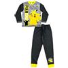 Pokémon Pigiama per bambini con Pikachu, set da 2 pezzi, abbigliamento da notte, nero/grigio, età 5-12 anni, Nero , 9-10 Years