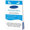 ACTIOMEDIC I DETECT ELASTIC cerotto blu rilevabile per l'industria alimentare, Set ricarica 30 pezzi, Compatibile con distributore di cerotti EasyAid, Ipoallergenico, Bende elastiche primo soccorso