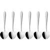 Grunwerg Windsor Carded, Heart Shaped Teaspoon Set, 18/0 Stainless Steel, Pack of 6