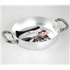 Baldassare Agnelli Pentole Agnelli ALMA11038 Tegame con 2 Maniglie Inox, Alluminio Professionale 3 mm, 38 cm, Metallo