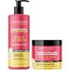 LORENZO PROFESSIONAL Lorenzo - CARE PACK - Shampoo e maschera all'olio di ricino - 2x500 ml