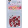 BigBuy Accessories Lb Accessori per Capelli Piccole Palline Metallo Colore Rosso