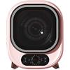 SPLAWN Mini Asciugabiancheria Elettrico Portatile, Asciugatrice Compatta a Carica Frontale con Vasca in Acciaio Inossidabile, Asciugabiancheria Elettrica da 500 W, per Appartamento, Dormitorio Pink