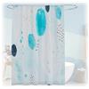 Relaxdays Tenda da Doccia Antimuffa, 180x200 cm, Tendina Vasca da Bagno, 12 Anelli, Poliestere Lavabile, Design Astratto
