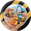 Creative Converting 339791 Big Dig Construction - Piatti di carta, multicolore, 22,9 cm, 8 ct