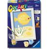 Dipingi con i numeri, per bambini con cornice, unicorno a partire dai 5