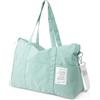 Dizdvizd Borsa da Viaggio, Grande Capacità Borsa Sportiva per Donna, Piegabili Borsa Ospedale con Cerniera, Nylon Borsa Palestra Piccola, Borsa Cambio Neonato - Blu Chiaro