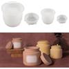 HNLMZ Stampi in Silicone per Resina,2 Pezzi Stampi in Silicone per Candele con Coperchio,Stampi per Candele Silicone Barattoli per la Produzione di Artigianato