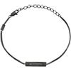 Breil, Collezione Urbancore, Bracciale Uomo in Acciaio con Pendente Rettangolare in Acciaio Lucido, Chiusura a Moschettone, Lunghezza Regolabile