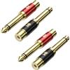 Cable Matters Confezione da 4 adattatori da RCA a 1/4 (adattatore da 1/4 a RCA)