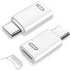 flintronic 2 Pezzi Adattatore da Lightning a USB C, Adattatore iPhone a USB C Adattatore iPhone a USB C per iPhone 15/iPhone 15 PRO Max Plus/iPhone 16/16 Pro/16 PRO Max/,Bianco 12W