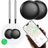 Fitabok Localizzatore GPS 2 Pezzi Smart Air Tracker Tag - compatibile con Apple Dov'è (Solo iOS 14.5+), Localizzatori Bluetooth Trova Chiavi, per Valigia/Gatti/Borsa/Bambini/Cani, Batteria Sostituibile