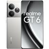 realme GT6 Smartphone 5G 16+512 GB, Processore Snapdragon 8s Gen 3, Display da 6000 nit, Ricarica SUPERVOOC da 120 W, Batteria di lunga durata da 5500 mAh, Silver(NO ADAPTER)