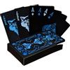 VYIBPDY 1 Mazzi di Carte da Poker da 54 Cards in PVC,Carte poker professionali,Adatto per feste, giochi, incontri（WOLF）