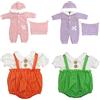 ZWOOS Vestiti per Bambole 30-40 cm, compatibili con JC Toys, Manhattan Toy e ECC. Regali per Ragazze, Bambini, Confezione da 4