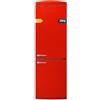 Cecotec Frigorifero Combi 2 Porte Retro 294 L Bolero CoolMarket Combi Origin 294 Red E. Altezza 190 cm e 60 di larghezza, Total No Frost, Multi Cooling, Ultra Fresh, Convertible Box, Rosso
