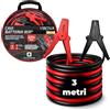 VENTUX GEAR Cavi Batteria Auto - 3 Metri | Cavi Avviamento Auto 220A | Cavi Avviamento Emergenza con Pinze Isolate | Cavi Avviamento Batteria per Veicoli Fino a 2000cc