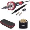 Weller [Offerta Black Friday] Kit Saldatore Weller 30W con Spugna, Supporto in Silicone, Supporto in Silicone e Custodia