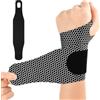 AOOWU Tutore Polso, Traspirante e Regolabile Fascia da Polso, Supporto Polso per Sollievo Dal Dolore, Elastica Ultra Sottile Polsiera per Tunnel Carpale, Slogature, Tendinite e Artrite Unisex