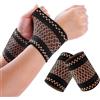AOOWU Tutore Polso, 2 pezzi Elastica Fascia da Polso, Supporto per Polso a Compressione Tutore Tunnel Carpale per Sport, Tendinite, Frattura e Distorsione del Polso, Lavoro, Unisex（M）