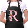 Sinekong Grembiuli da Donna con Iniziali, Impermeabile Regolabile Grembiule da Cucina con 2 Tasca, Regali per Mamma, Moglie, Fidanzata, Compleanno, Natale per Cucina Ristorante Bar Irrigazione, Giardinaggio R