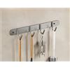 LNGFSH 2 Pezzi Porta Utensili da Cucina, Barra Portautensili Cucina in Acciaio Inossidabile con Gancio,Porta Mestoli da Cucina per Gadget da Cucina Pentola Mestolo (Grigio,28cm)