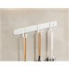 LNGFSH 2 Pezzi Porta Utensili da Cucina, Barra Portautensili Cucina in Acciaio Inossidabile con Gancio,Porta Mestoli da Cucina per Gadget da Cucina Pentola Mestolo (Bianco,20cm)