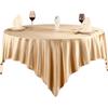 Mesnt Tovaglie Antimacchia, 240x240 cm Tovaglia per eventi, matrimoni, banchetti e feste, Champagne-Orlo irregolare