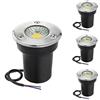 WZYDYDY Faretti da Incasso a Pavimento 3W Mini Faretto Incasso Segnapasso IP67 Impermeabile faretti da Incasso Esterni per terrazza, Giardino, Decorazione di Passaggio(Natural Light,220V)
