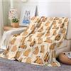 KACISSTY Coperta morbida in flanella, regalo per ragazza, motivo: capibara con scritta Just a Girl who Loves Capybara (coperta con delfino, 130 x 150 cm)
