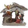 Bonussi Natività Decorativa con Capanna 20h cm con Luci