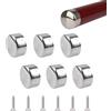 UFURMATE Terminali per corrimano, 6 pezzi, terminali per corrimano in acciaio inossidabile con diametro interno 45 mm, terminali per corrimano rotondi per scale, coperture terminali per corrimano