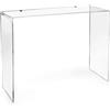Web Convenienza Consolle di Design in Plexiglass - Tiberio Consolle Trasparente - Tavolino Soggiorno, Ingresso, Studio, Ufficio e Sala d'attesa Trasparente