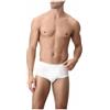 SAGGIO Cagi Set 6 Pezzi di Slip 1223 in Puro Cotone Filo di Scozia Elastico con Lavorazione a Coste Conchiglia Senza Cuciture Uomo Profumatore Bianco 5