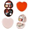 FISH DRAGATE 2 pieces kit cucito da viaggio,set cucito da viaggio,accessori da viaggio,ago e filo per cucire,travel essentials,portatili pieghevole scatola, per principianti, viaggiatori