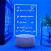 Deluisho Lampada notturna 3D, Luce Notturna Personalizzata, Lampada Notturna per Bambini, 16 Colori Telecomando Dimming Visual Stereoscopic Night Light, Regalo Perfetto per i Bambini (Quadrato)