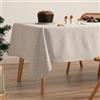 GAMUSI Tovaglia Natale Jacquard Filo Dorato Tavolo Da Pranzo Rettangolare Decorazione natalizia 140x100 cm Colore Grigio Anima/Argento