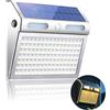 TOTHDATE Lampada solare per porta di casa, con sensore di movimento, luce bianca calda, 112 LED, lampada da parete solare, IP65, impermeabile, 2200 mAh, luce di sicurezza solare per giardino