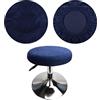 HuaLiSiJi Copri Sgabello Rotondo Fodera Sgabello Rotondo 30-40 cm, Lavabile Facile da Pulire Traspirante e Resistente (Blu Navy)