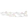levandeo 15 luci a LED, in cotone, rosa chiaro, rosa, giallo, bianco, ghirlanda di cotone, decorazione