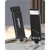 EDISHINE Lampada da Lettura USB Ricaricabile, 3 Colori e 3 Livelli Luminosità Regolabili, Dimmerabile Continuo, Lampada Morsetto per Lettura a Letto, Protezione degli Occhi, Regalo per Lettori