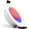Großcat Faretto da incasso LED RGBW Smart LED Spots 230V Dimmerabile APP Bluetooth Faretto da incasso con cambio di colore bianco caldo e freddo, 5W, alluminio, faretto LED da incasso per soggiorno IP44