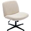 COLAMY 7261+7261W Sedia da Ufficio, Tessuto, Beige, Taglia Unica